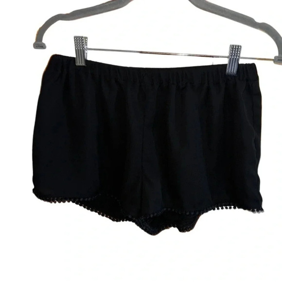 Brandy Melville Black Polyester Shorts One Size - Picture 1 of 6